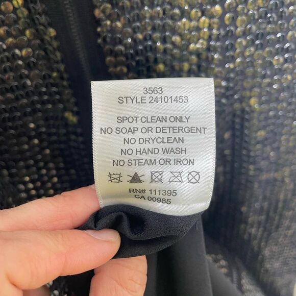 Tory Burch Silk Sequin Sheath Dress Size 0 - Picture 9 of 11